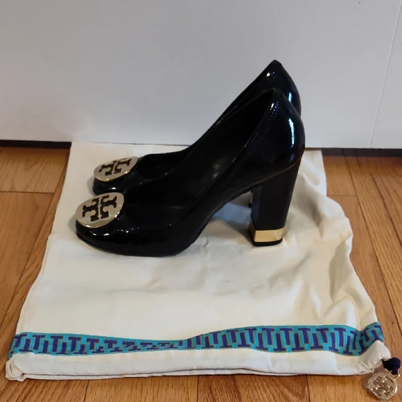 Tory Burch Black Patent Leather Heels - Picture 2 of 5